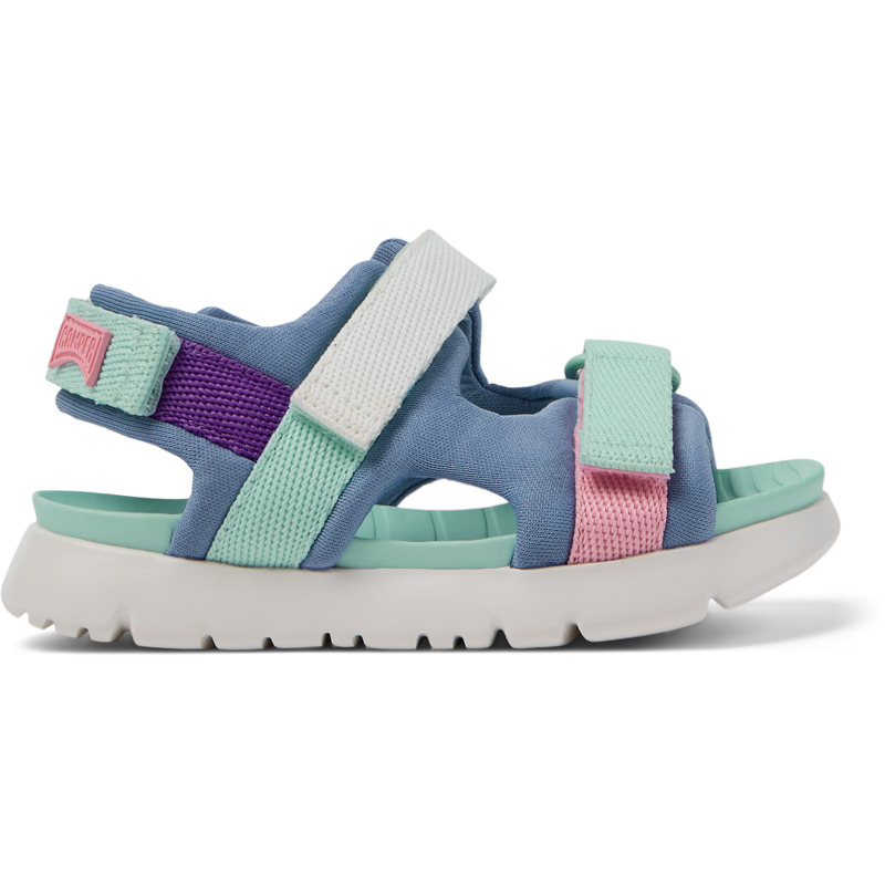 CAMPER Twins - Sandalias para Primeros pasos - Azul,Rosa,Violeta, talla 21, Textil