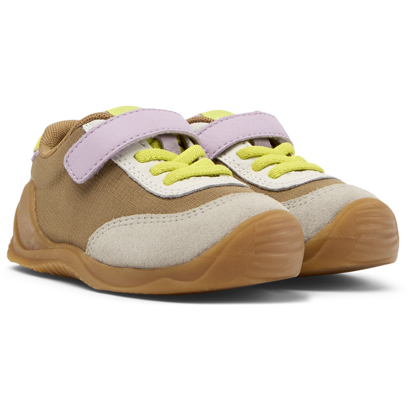 Shop Camper Sneakers For First Walkers In Brown,purple,grey