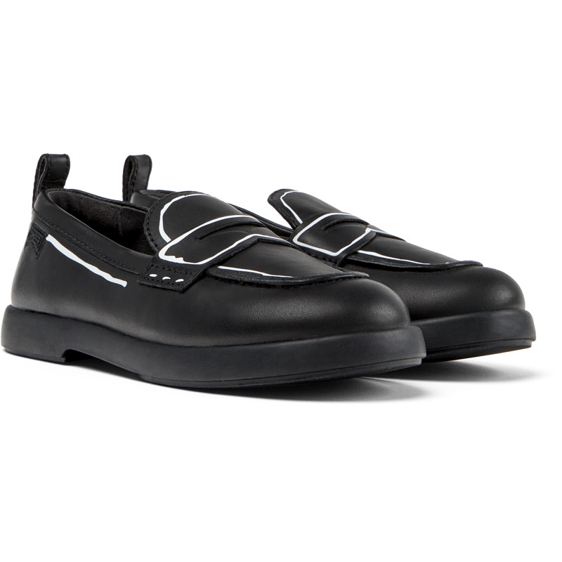 Shop Camper Loafers For Girls In Black