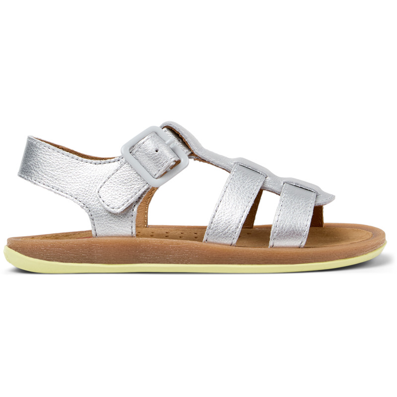 CAMPER Bicho - Sandalen für Mädchen - Grau, Größe 25, Glattleder