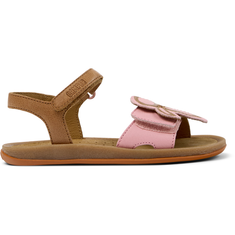 CAMPER Twins - Sandalias para Niñas - Rosa,Nude, talla 25, Piel Lisa