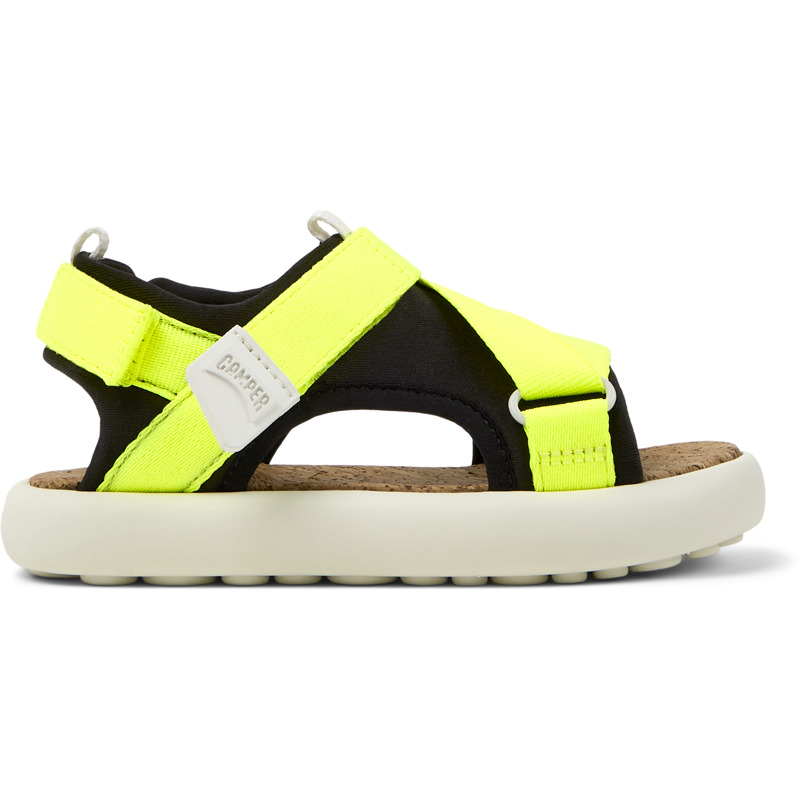 CAMPER Pelotas Flota - Sandalias para Niñas - Negro,Amarillo, talla 31, Textil