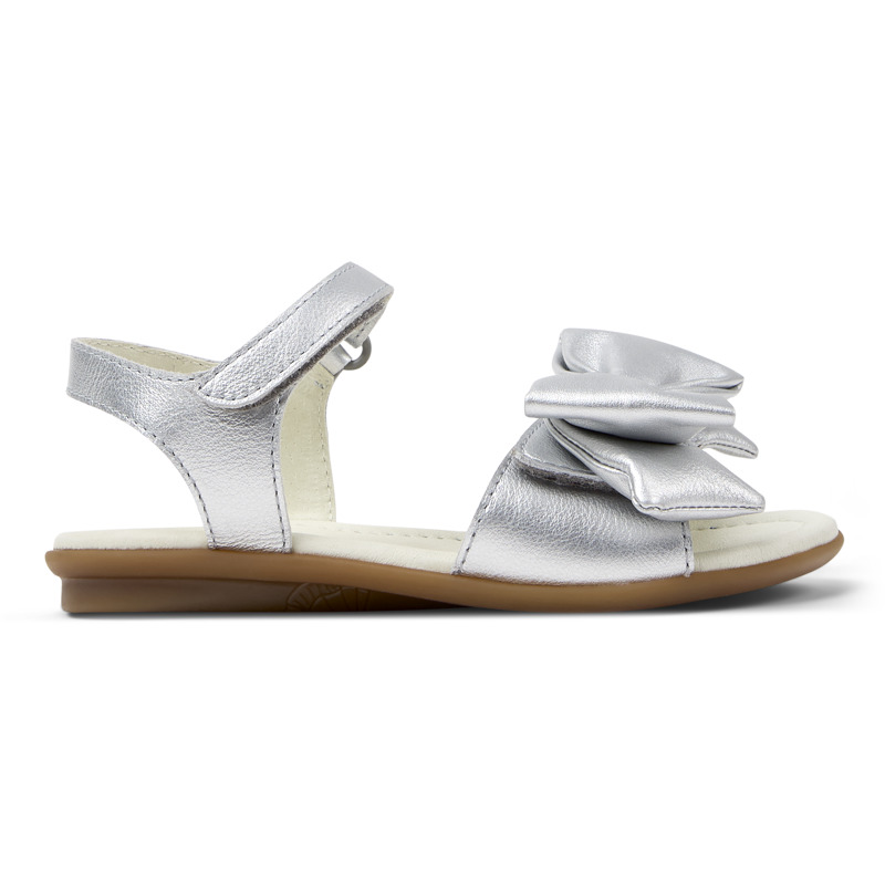 CAMPER Right - Sandalias para Niñas - Gris, talla 25, Piel Lisa