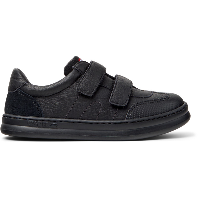 CAMPER Runner - Zapatos casual de vestir para Niños - Negro, talla 36, Piel Lisa/Piel Vuelta