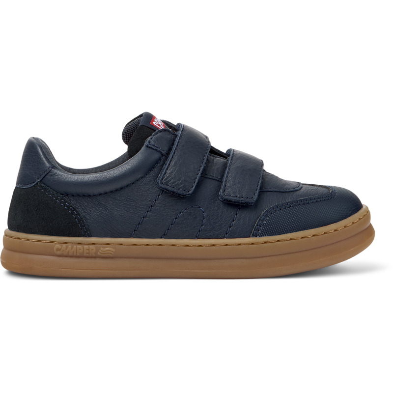 CAMPER Runner - Zapatos casual de vestir para Niños - Azul, talla 30, Piel Lisa/Piel Vuelta