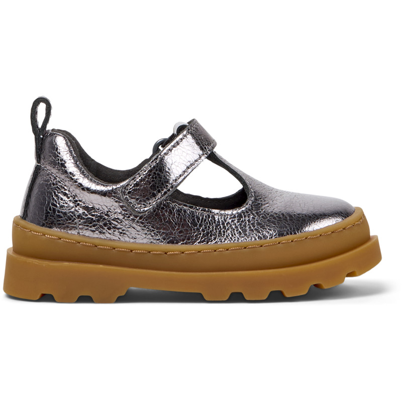 CAMPER Brutus - Zapatos casual de vestir para Primeros pasos - Gris, talla 24, Piel Lisa