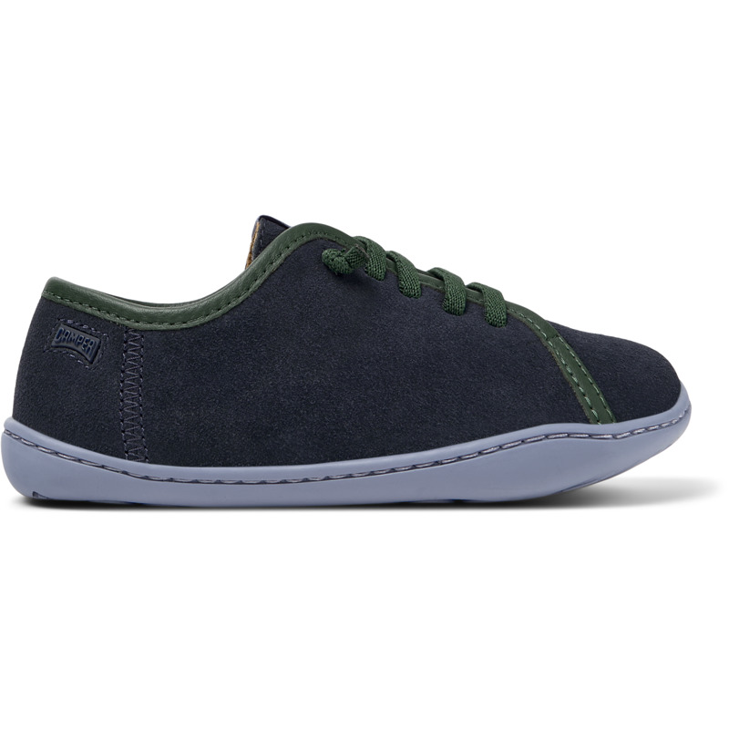 CAMPER Twins - Zapatos casual de vestir para Niñas - Azul, talla 25, Piel Vuelta/Piel Lisa