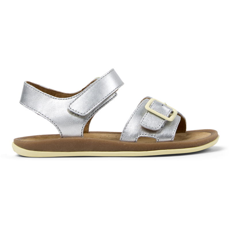 CAMPER Bicho - Sandalias para Niñas - Gris, talla 27, Piel Lisa