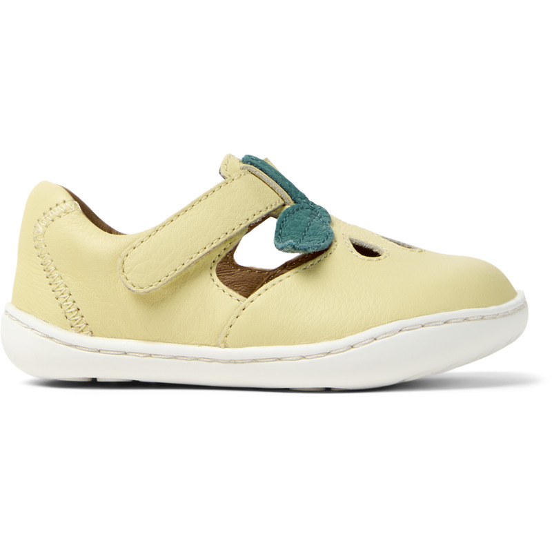 CAMPER Twins - Autocierre para Primeros pasos - Amarillo, talla 21, Piel Lisa