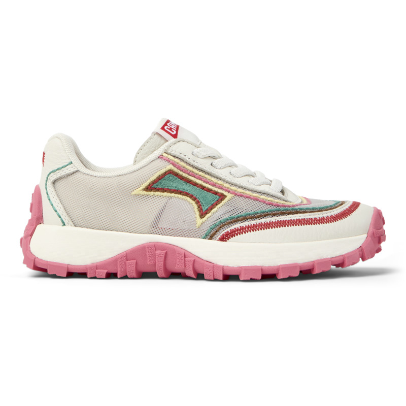 CAMPER Twins - Zapatillas para Niñas - Beige,Blanco, talla 33, Textil/Piel Lisa