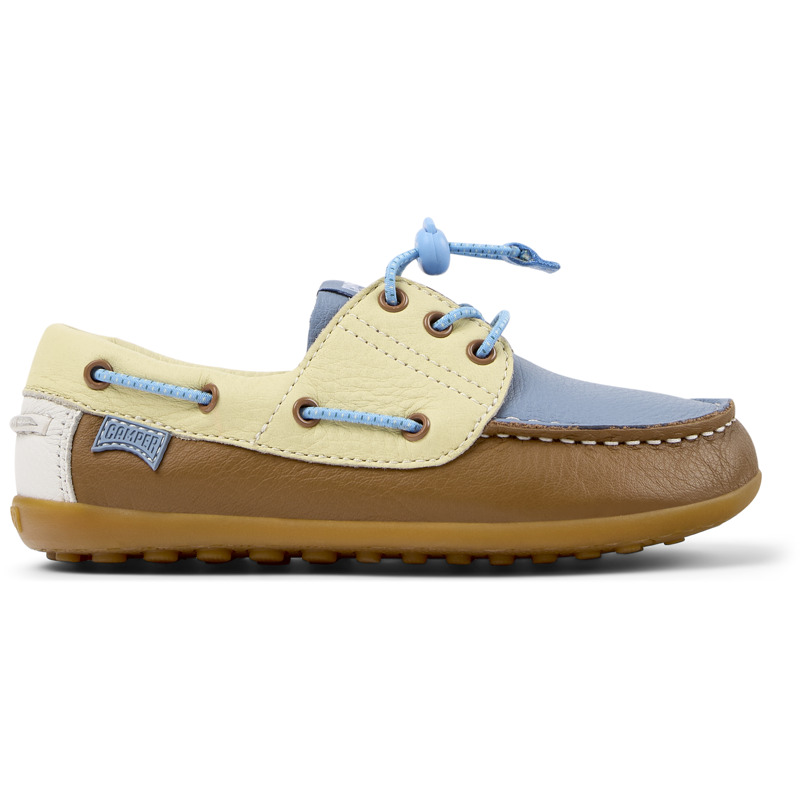 CAMPER Twins - Zapatos casual de vestir para Niñas - Marron,Azul,Amarillo, talla 37, Piel Lisa