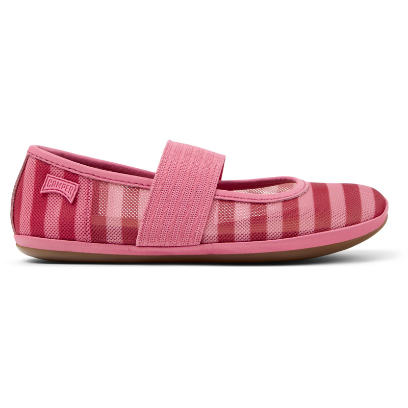 CAMPER Right - Bailarinas para Niñas - Rosa,Rojo, talla 34, Textil/Piel Lisa