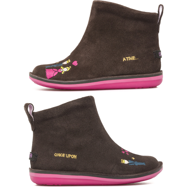 CAMPER Peu - Botas para  - Gris, talla 33, Ante o Piel Vuelta