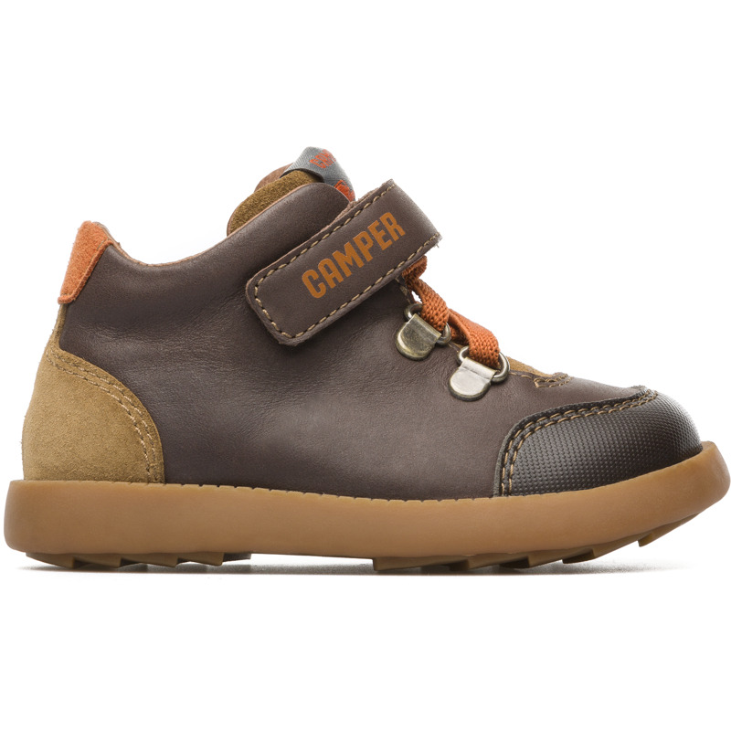CAMPER Bryn - Botas para  - Marron, talla 25, Piel Lisa/Piel Vuelta