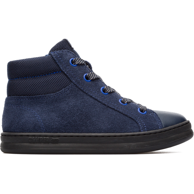 CAMPER Runner - Botas para  - Azul, talla 33, Piel Vuelta/Textil