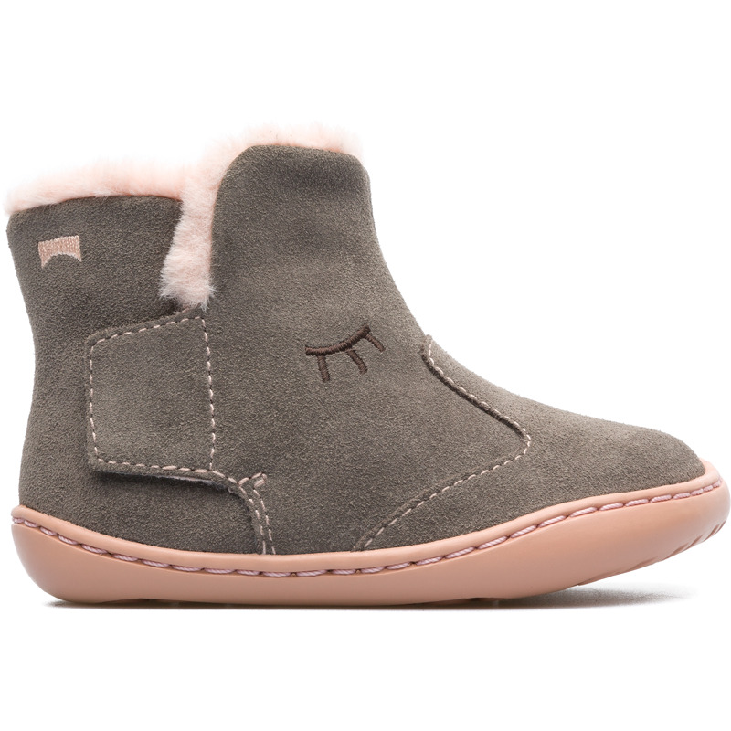 CAMPER Peu - Botas para  - Gris, talla 23, Ante o Piel Vuelta