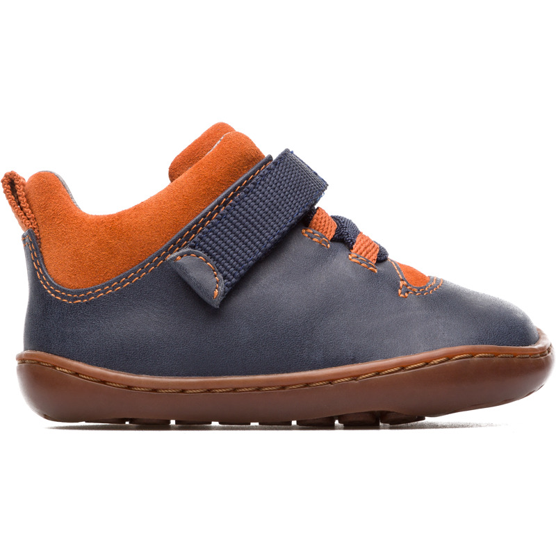 CAMPER Peu - Botas para  - Azul,Marron, talla 20, Piel Lisa/Piel Vuelta