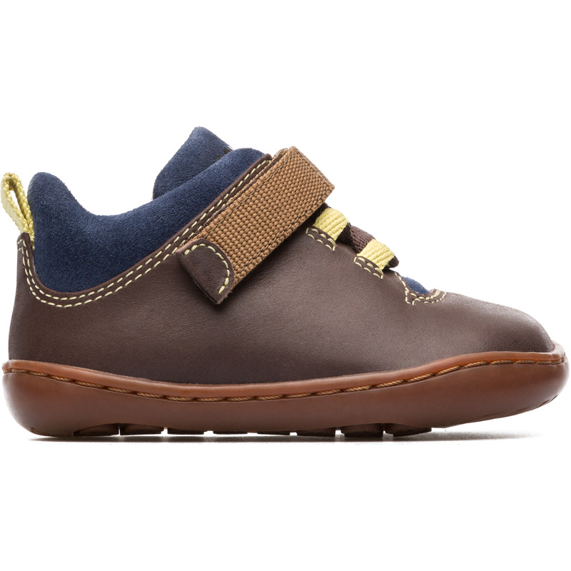 CAMPER Peu - Botas para  - Marron,Azul, talla 20, Piel Lisa/Piel Vuelta
