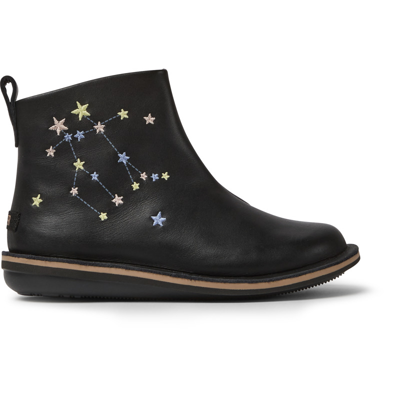 CAMPER Twins - Botas para  - Negro, talla 25, Piel Lisa
