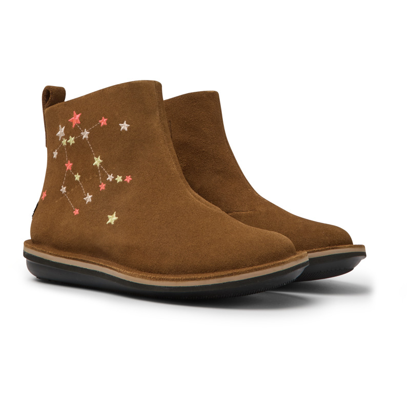 CAMPER Twins - Boots For  - Brown, Size 35, Suede