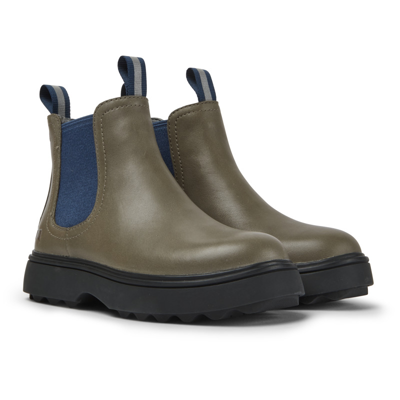 Camper Kids' Boots For Girls In Brown Gray