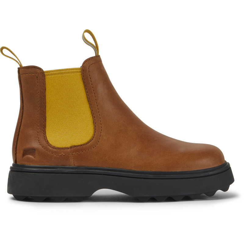 CAMPER Norte - Botas para Niñas - Marron, talla 27, Piel Lisa