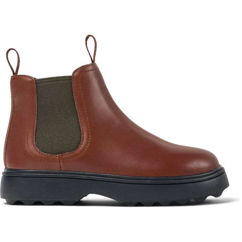 CAMPER Norte - Bottines Pour Filles - Rouge, Taille 29, Cuir Lisse