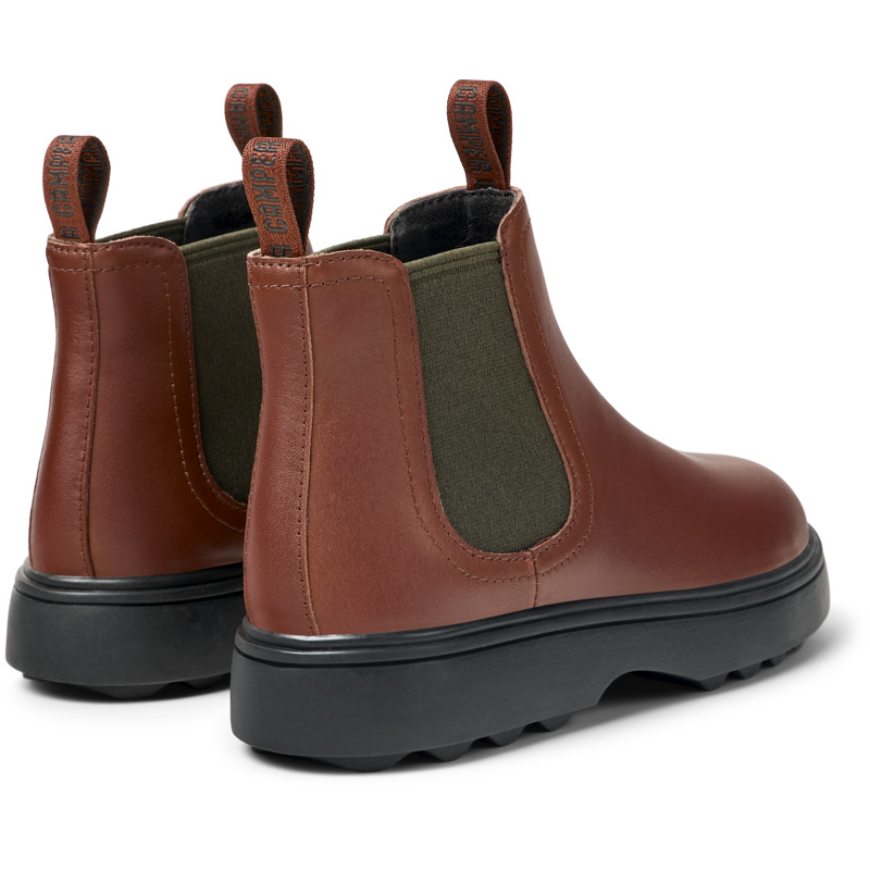 CAMPER Norte - Bottines Pour Filles - Rouge, Taille 29, Cuir Lisse