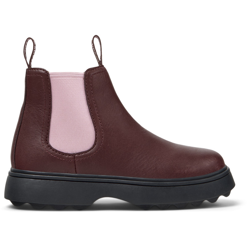 CAMPER Norte - Botas para Niñas - Burdeos, talla 37, Piel Lisa