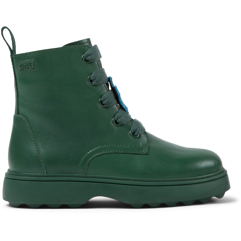 CAMPER Twins - Boots For Girls - Green, Size 37, Smooth Leather
