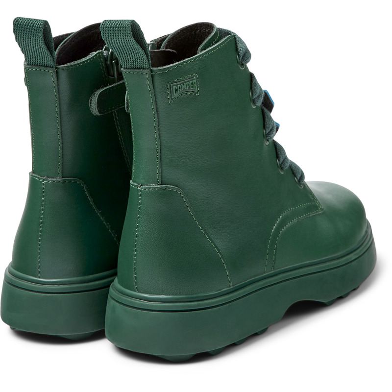 CAMPER Twins - Boots For Girls - Green, Size 33, Smooth Leather
