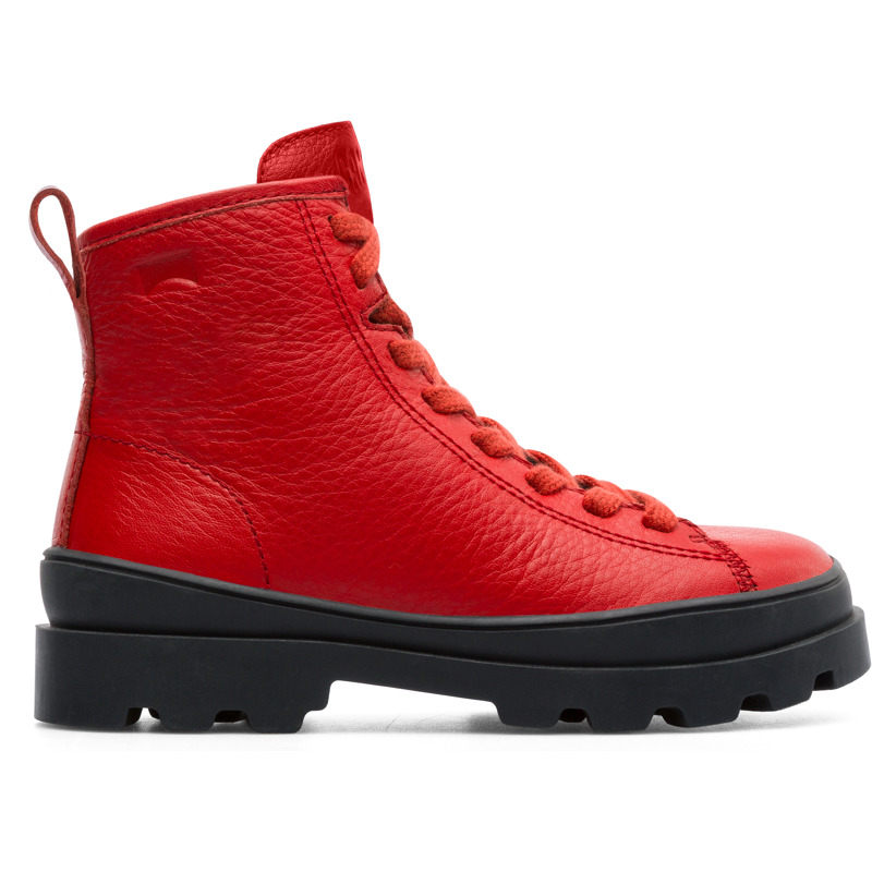 CAMPER Brutus - Boots For Boys - Red, Size 27, Smooth Leather
