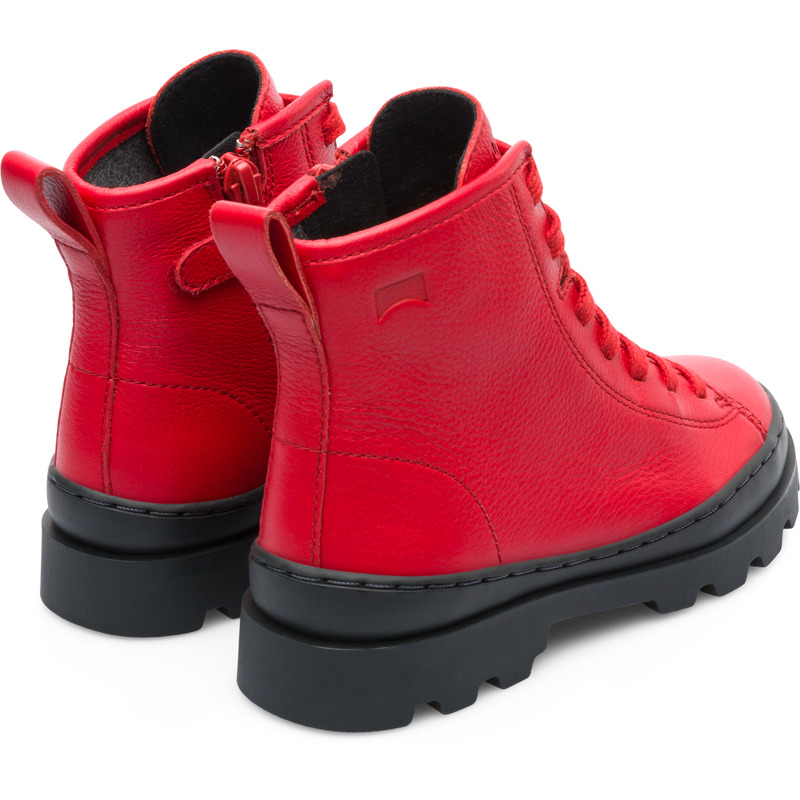 CAMPER Brutus - Boots For Boys - Red, Size 27, Smooth Leather