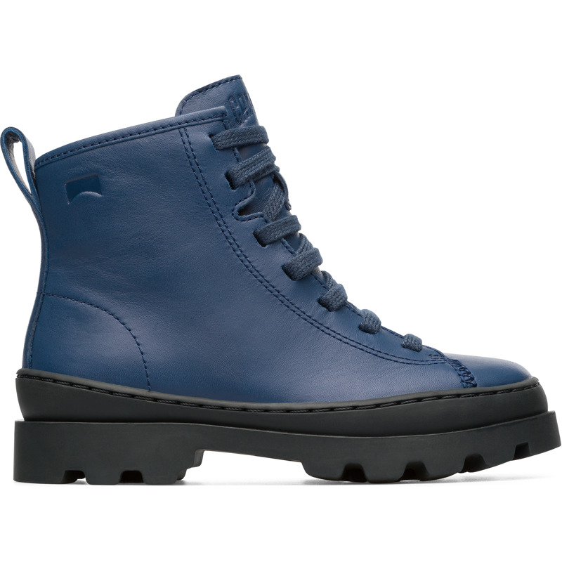 CAMPER Brutus - Botas para Niñas - Azul, talla 27, Piel Lisa