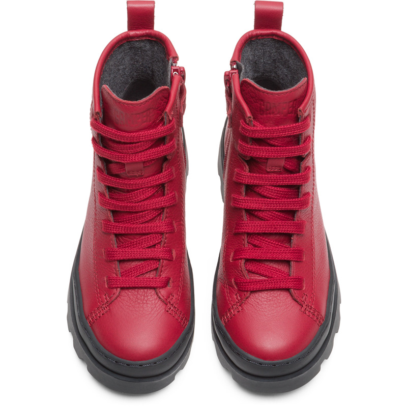 CAMPER Brutus - Stiefel Für Mädchen - Rot, Größe 32, Glattleder