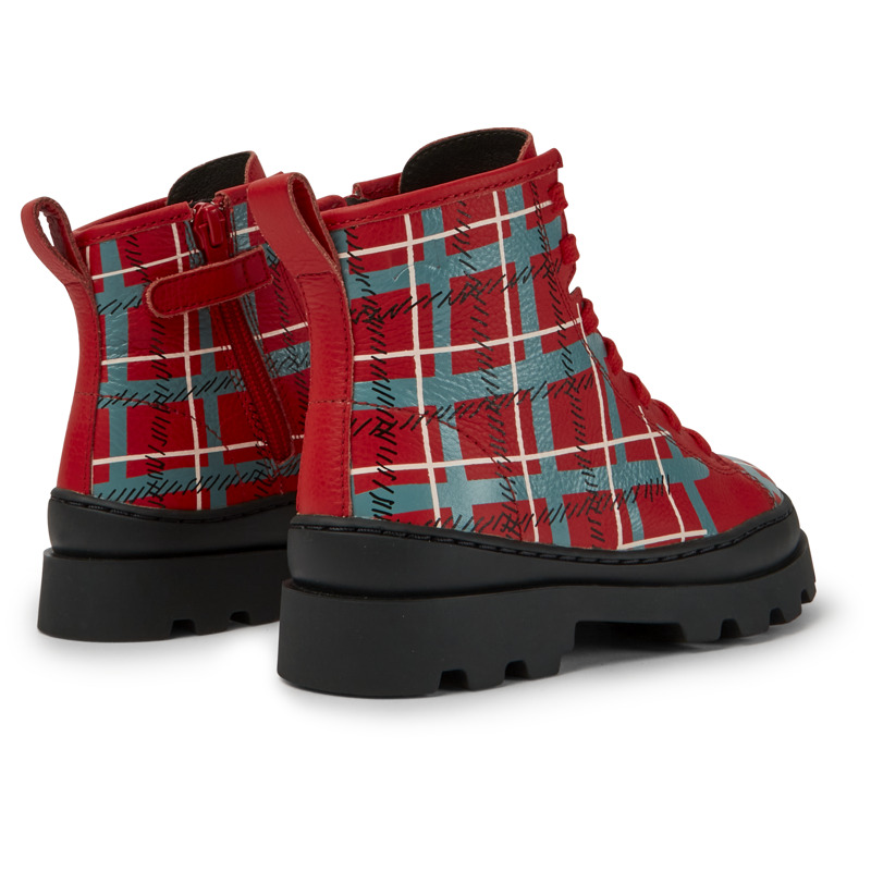 CAMPER Brutus - Boots For Girls - Red,Blue,Black, Size 31, Smooth Leather