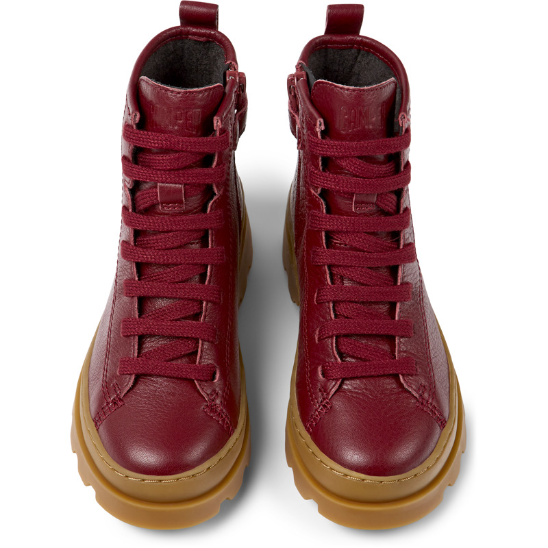 CAMPER Brutus - Boots For  - Burgundy, Size 33, Smooth Leather