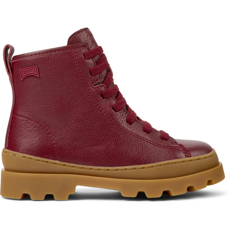CAMPER Brutus - Boots For  - Burgundy, Size 34, Smooth Leather