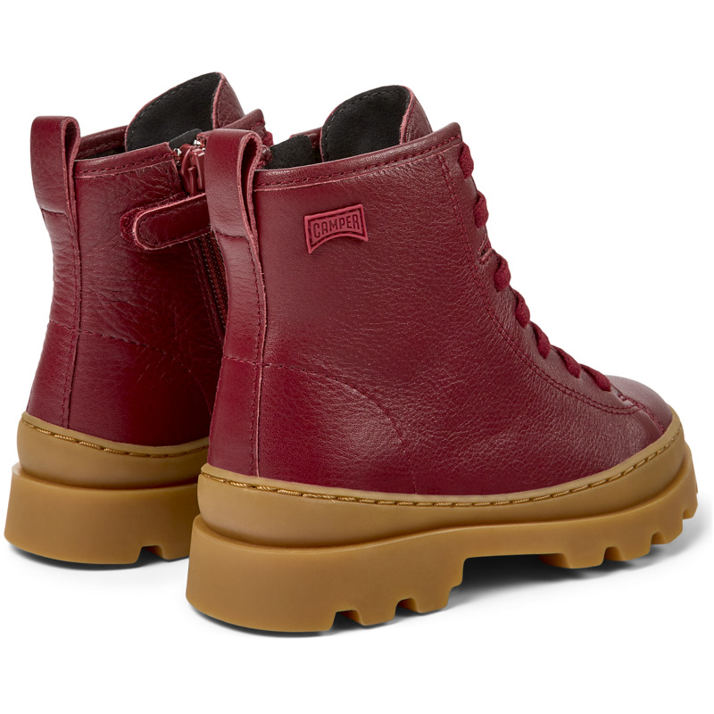 CAMPER Brutus - Boots For Girls - Burgundy, Size 38, Smooth Leather