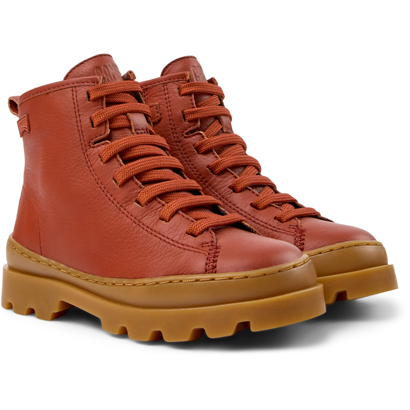 CAMPER Brutus - Boots For Girls - Red, Size 37, Smooth Leather