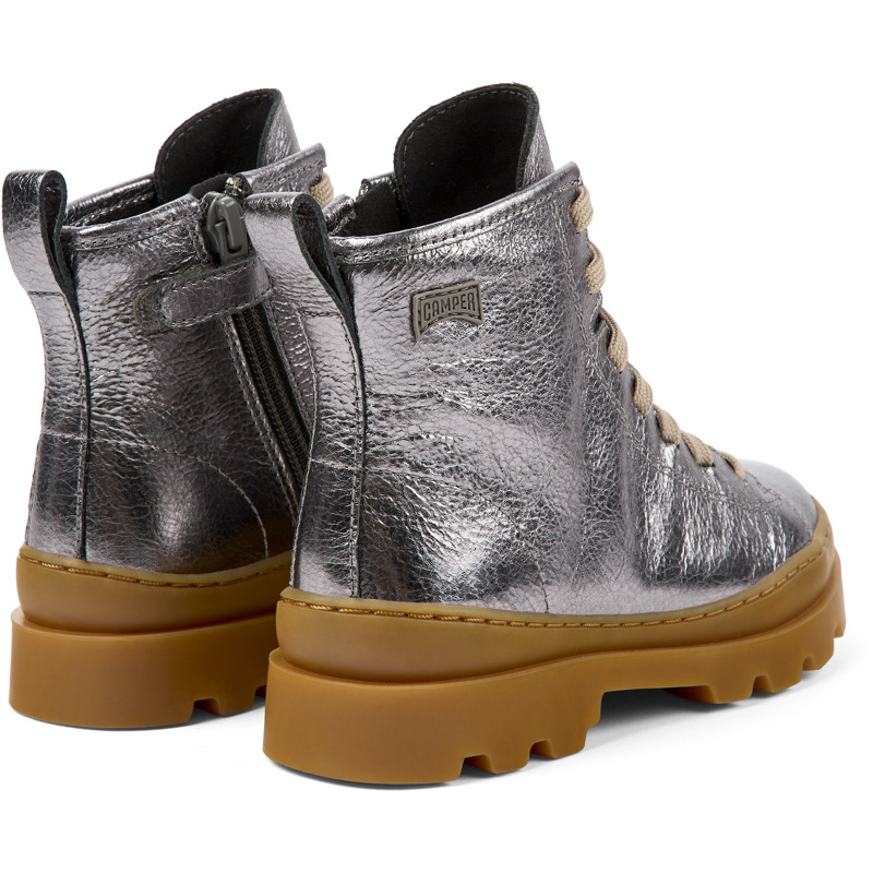 CAMPER Brutus - Boots For Girls - Grey, Size 30, Smooth Leather