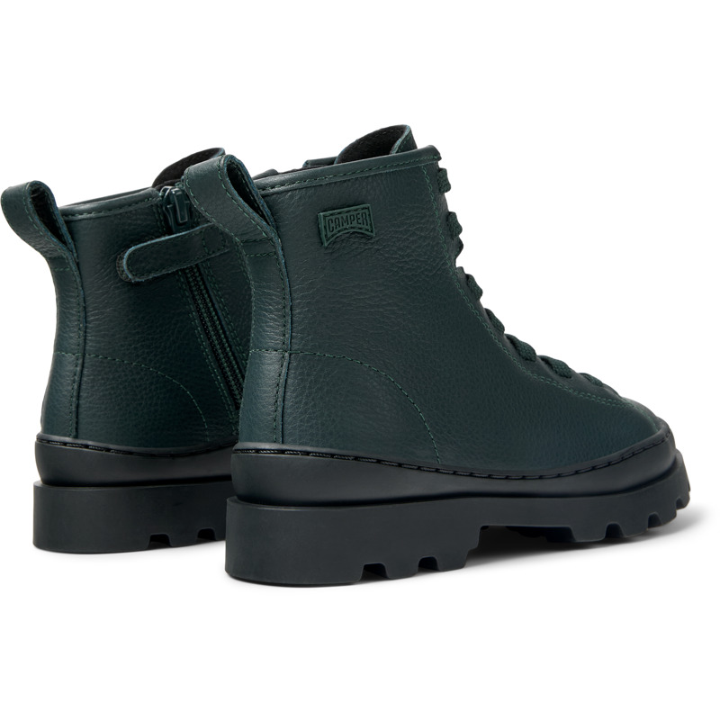 CAMPER Brutus - Ankle Boots For Girls - Green, Size 32, Smooth Leather