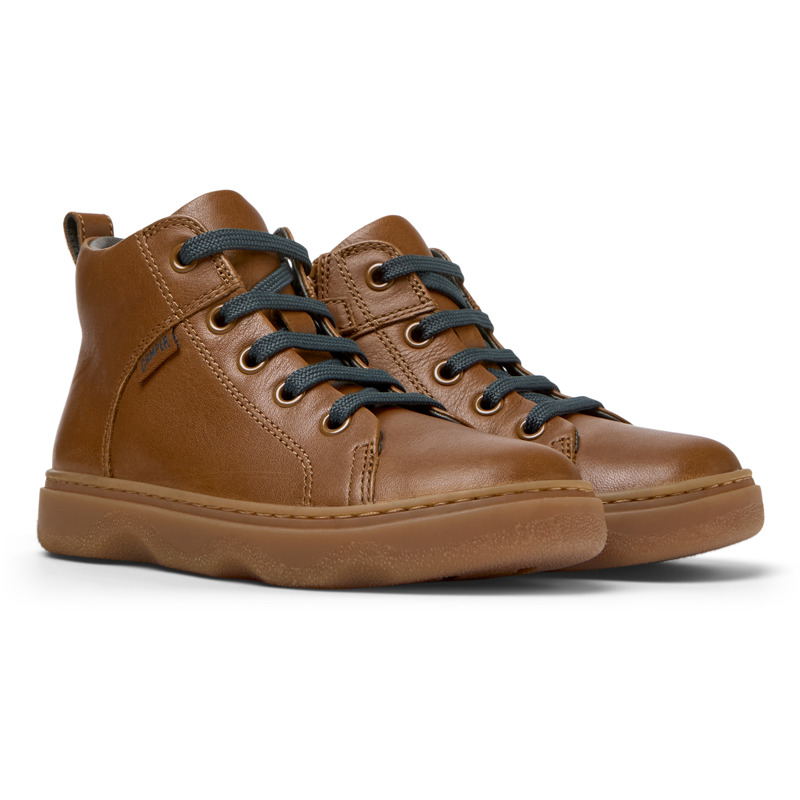 Shop Camper Ankle Boots For Boys In Brown