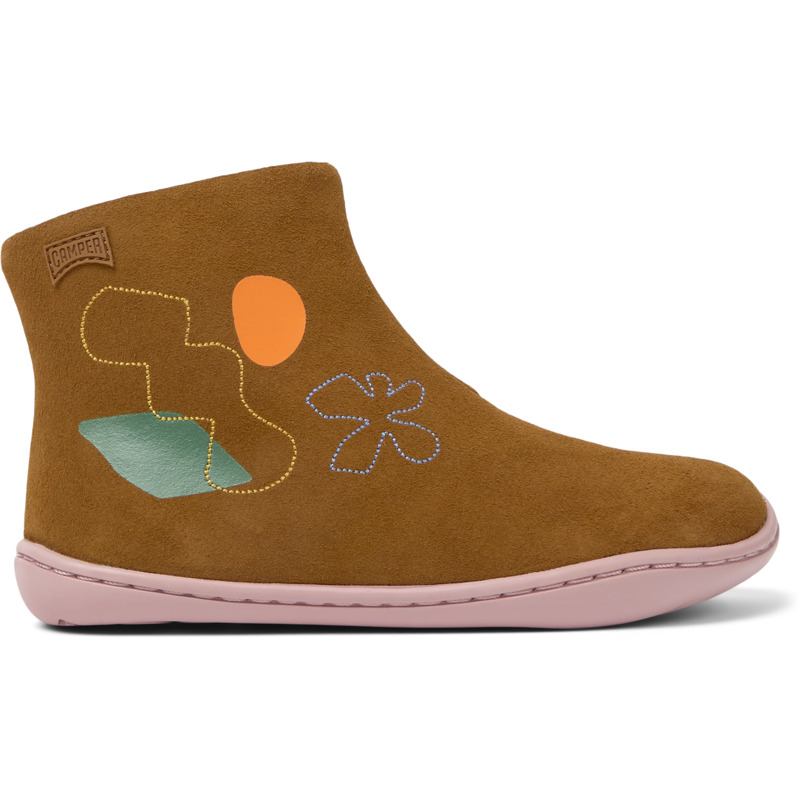 CAMPER Twins - Boots For Girls - Brown, Size 30, Suede