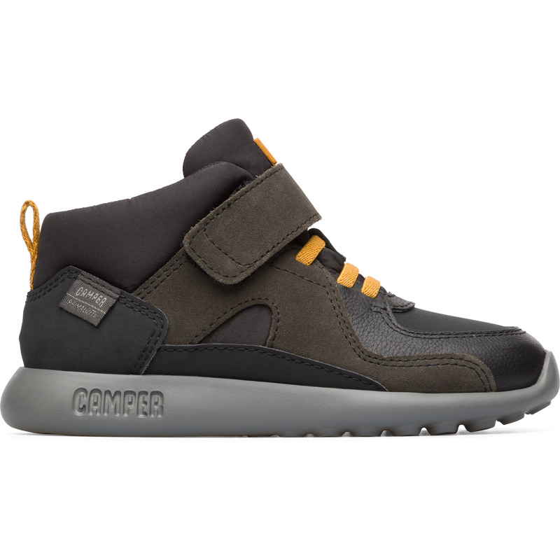 CAMPER Driftie - Botas para Niños - Negro,Gris, talla 26, Textil/Piel Vuelta