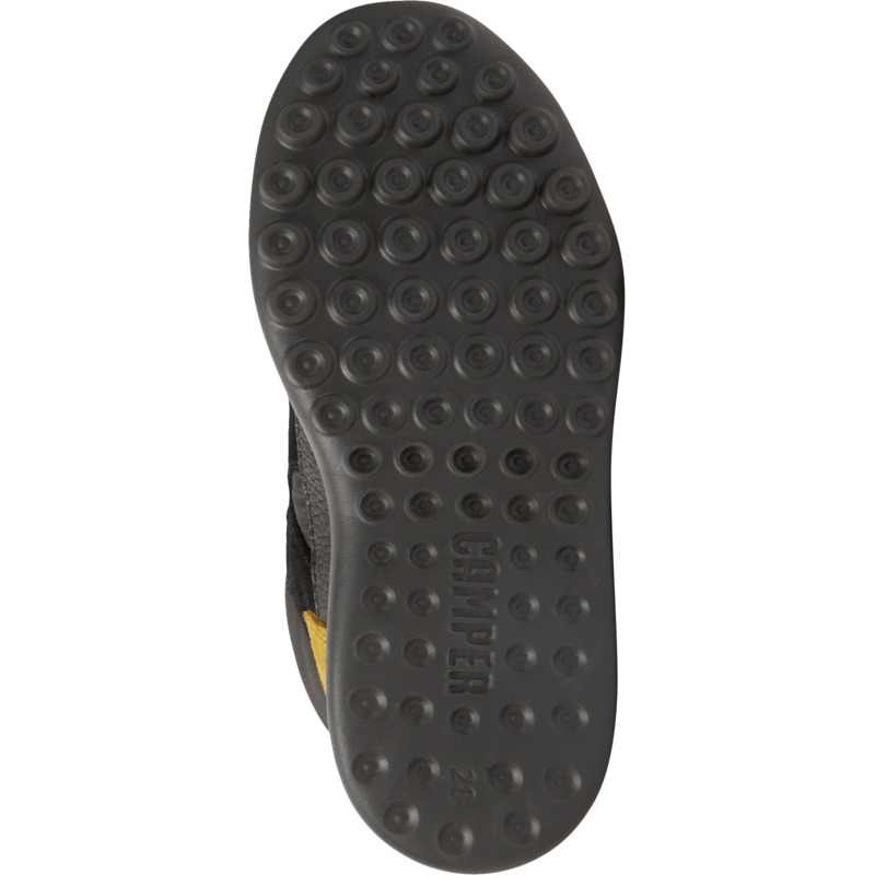 CAMPER Driftie - Sneaker Per Bimbe - Grigio,Nero,Giallo, Taglia 32, Tessuto In Cotone