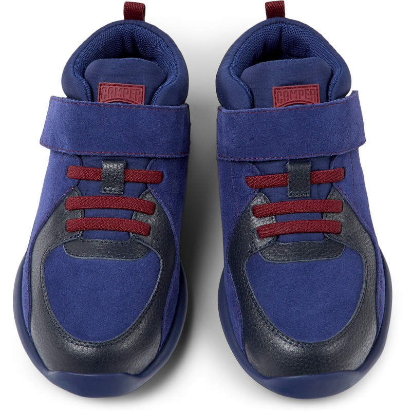 CAMPER Driftie - Sneaker Per Bimbe - Blu,Nero, Taglia 33, Tessuto In Cotone