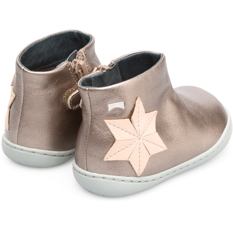 CAMPER Twins - Boots For First Walkers - Beige, Size 20, Smooth Leather