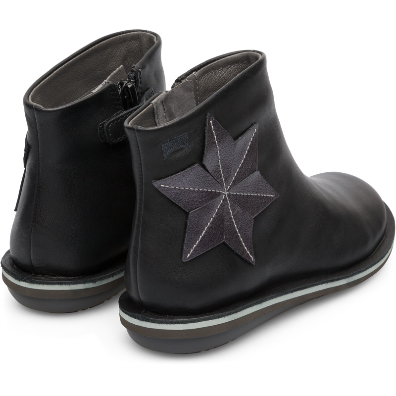 CAMPER Twins - Boots For Girls - Black, Size 28, Smooth Leather