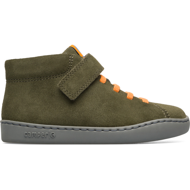 CAMPER Peu Touring - Botas para Niños - Verde, talla 35, Ante o Piel Vuelta